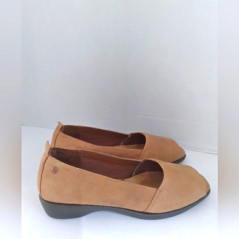 Hush Puppies Women's Petra‎ de Carlis Slip-on Open Toe Nubuck Shoes Size 8W - Picture 4 of 4
